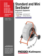 Ridgid Kollmann SeeSnake KD-325 Manual Del Operador