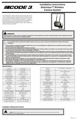 Code 3 Gemineye CC2027-WC Instrucciones De Instalación