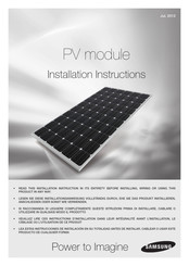 Samsung PV module Manual Del Usuario