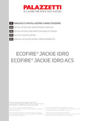 Palazzetti ECOFIRE JACKIE IDRO ACS Manual De Instalación Y Mantenimiento