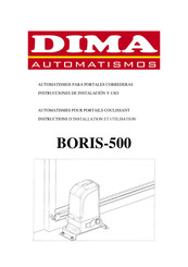 DIMA BORIS-500 Instrucciones De Instalacion Y Uso