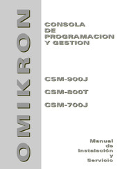 Omikron CSM-700J Manual De Instalación Y Servicio