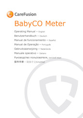 CareFusion BabyCO Meter Manual De Instrucciones