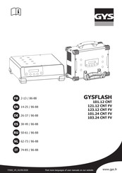 GYS GYSFLASH 103.24 CNT FV Manual De Instrucciones