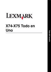 Lexmark X75 Guia Del Usuario