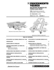 Hendrickson QUIK-DRAW AAZ Procedimientos De Operación, Mantenimiento E Instalación En Campo