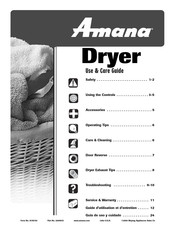 Amana NDE2330AYW Manual De Instrucciones