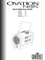 Chauvet Professional Ovation F-415FC Guía De Referencia Rápida