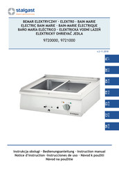 Stalgast 9720000 Instrucciones De Uso