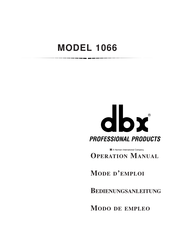 dbx 1066 Modo De Empleo