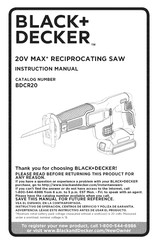 Black+Decker BDCR20 Manual De Instrucciones