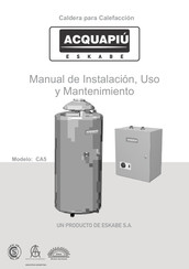 Acquapiu CA5 Manual De Instalación, Uso Y Mantenimiento