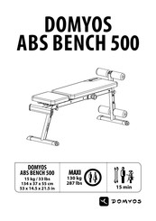 Domyos abS bench 500 Manual De Instrucciones