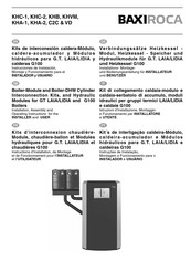 baxiroca KHA-1 Instrucciones De Instalación, Montaje Y Funcionamiento