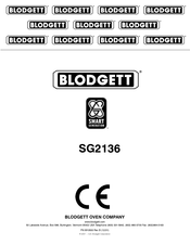 Blodgett SG2136 Manual De Instrucciones