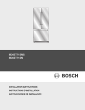 Bosch B36ET71SNS Instrucciones De Instalación