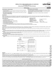 Leviton 10A11-1 Instrucciones De Instalación Y Guía Del Usuario