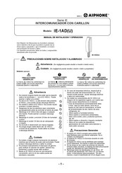 Aiphone IE Serie Manual De Instalación Y Operación