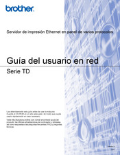 B TD Serie Guía Del Usuario En Red