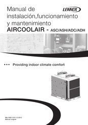 Lennox AIRCOOLAIR ASH 030S Manual De Instalación, Funcionamiento Y Mantenimiento