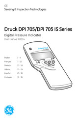 GE Druck DPI 705 IS Serie Manual De Usuario