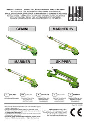 Sime SKIPPER Manual De Instalación, Uso, Mantenimiento Y Repuestos