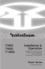 Rockford Fosgate Power T5002 Instalación Y Funcionamiento