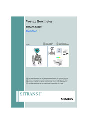 Vortex SITRANS FX300 Guia De Inicio Rapido