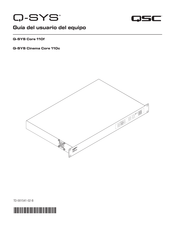 QSC Q-SYS Core 110f Guía Del Usuario Del Equipo