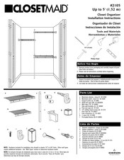 Emerson ClosetMaid 2105 Instrucciones De Instalación