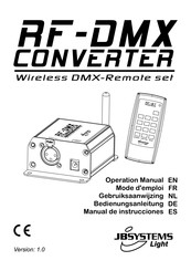 JB Systems Light RF-DMX CONVERTER Manual De Instrucciones