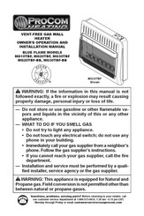 Procom Heating MG20TBF Manual De Operación