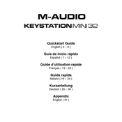 M-Audio KEYSTATION MINI 32 Guia De Inicio Rapido