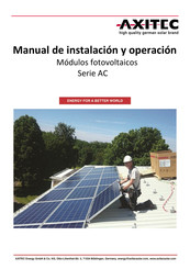 AXITEC AC Serie Manual De Instalación Y Operación