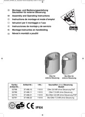 Karibu 52768 Instrucciones De Montaje Y De Servicio