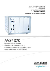 Xylem SI Analytics AVS 370 Manual De Instrucciones