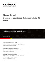 Edimax Gemini RE23S Guía De Instalación Rápida