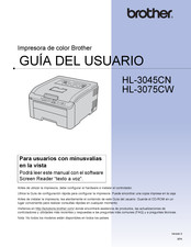 Brother HL-3045CN Guia Del Usuario