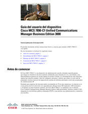 Cisco MCS 7890-C1 Guia Del Usuario