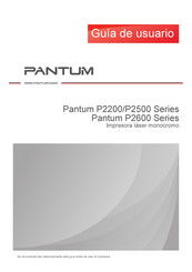 Pantum P2200 Serie Guía De Usuario