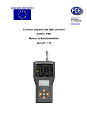 PCE Instruments P311 Manual De Funcionamiento