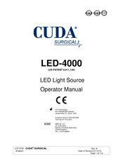 Cuda surgical LED-4000 Manual De Uso