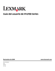 Lexmark Pro700 Serie Guia Del Usuario