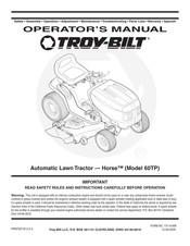 Troy-Bilt 60TP Manual Del Operador