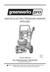 GreenWorks Pro GPW 2300 Manual Del Operador