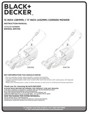 Black and Decker EM1500 Manual De Instrucciones