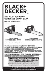 Black and Decker LCS1020 Manual De Instrucciones