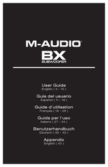 M-Audio BX Subwoofer Guia Del Usuario