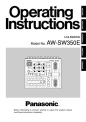 Panasonic AW-SW350E Manual De Operación