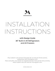 Monogram FZIR360NNRH Instrucciones De Instalación